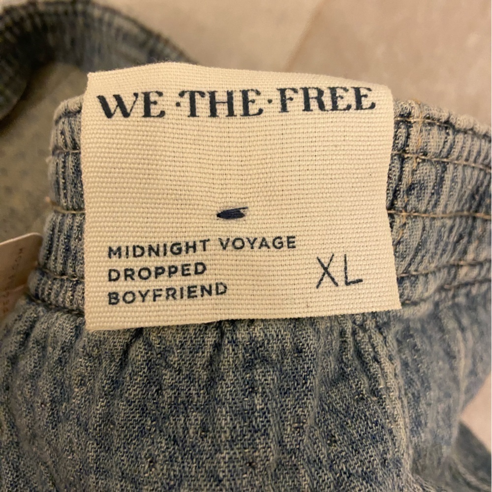 NWT We The Free Midnight Voyage Harem Jeans in Journey Blue Size XL - Picture 8 of 10